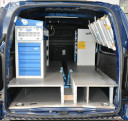 Esempio di allestimento speciale Syncro per elettricista con vano per bicicletta Esempio di allestimento speciale Syncro per elettricista con vano per bicicletta